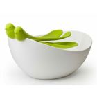 Sparrow Salad Bowl - White-Green